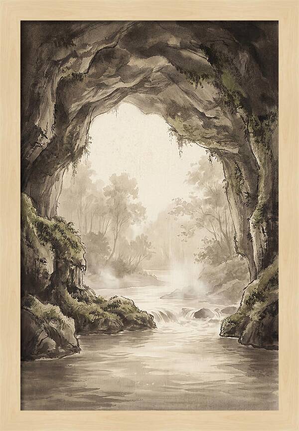 Subterranean River Emerging Into Daylight