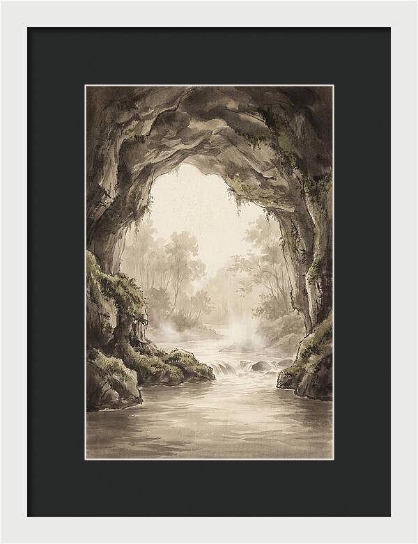 Subterranean River Emerging Into Daylight