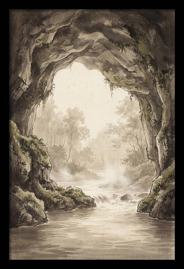 Subterranean River Emerging Into Daylight