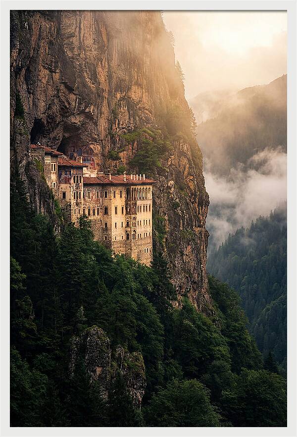 Sumela Monastery At Golden Hour