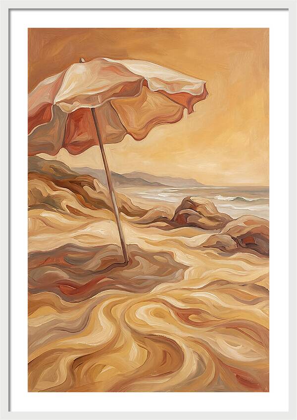 Summer Beach Umbrella Serenity