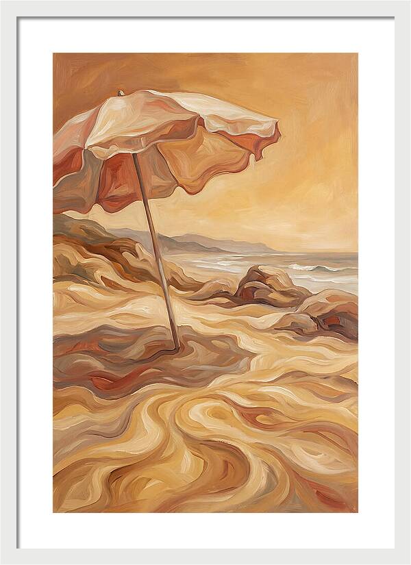 Summer Beach Umbrella Serenity