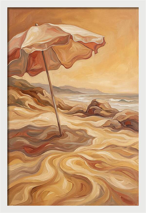 Summer Beach Umbrella Serenity