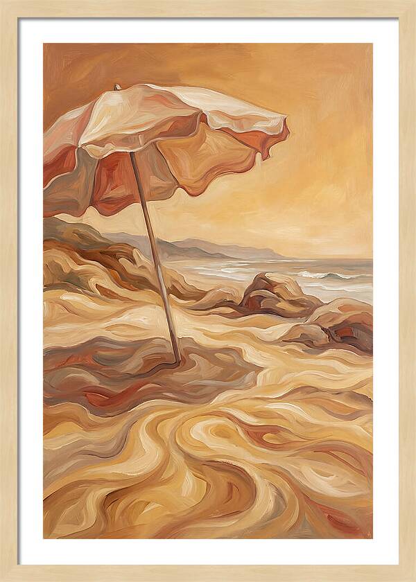 Summer Beach Umbrella Serenity