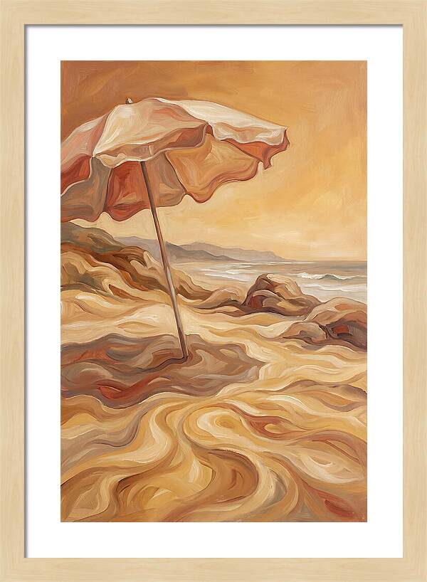 Summer Beach Umbrella Serenity