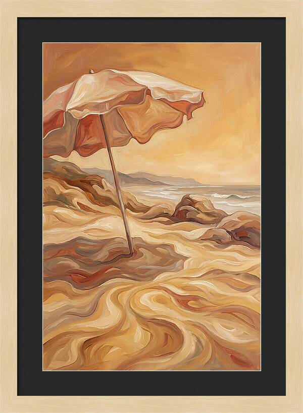 Summer Beach Umbrella Serenity
