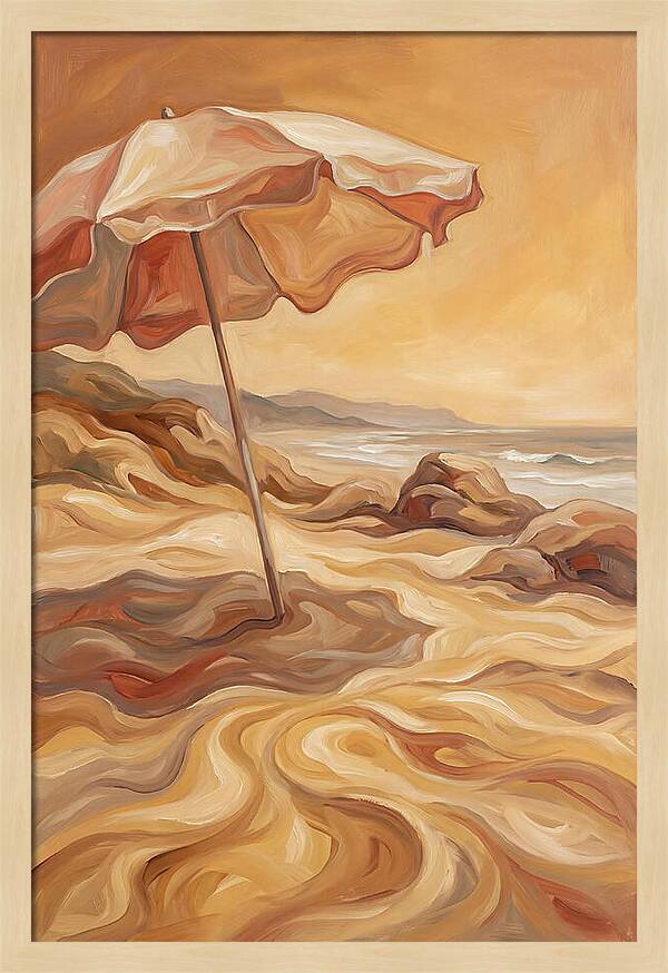 Summer Beach Umbrella Serenity