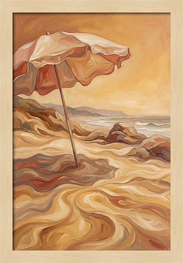 Summer Beach Umbrella Serenity