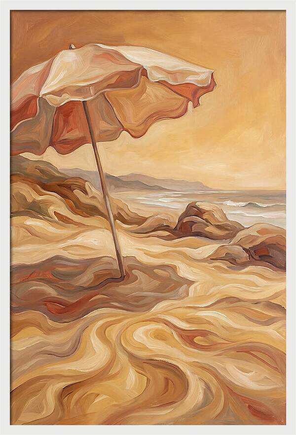 Summer Beach Umbrella Serenity
