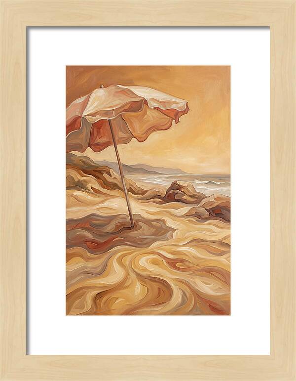 Summer Beach Umbrella Serenity