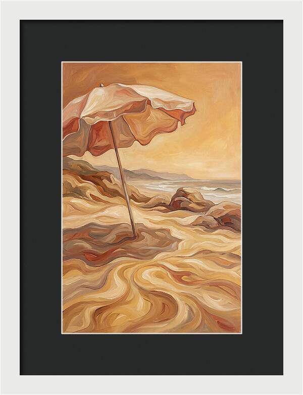 Summer Beach Umbrella Serenity