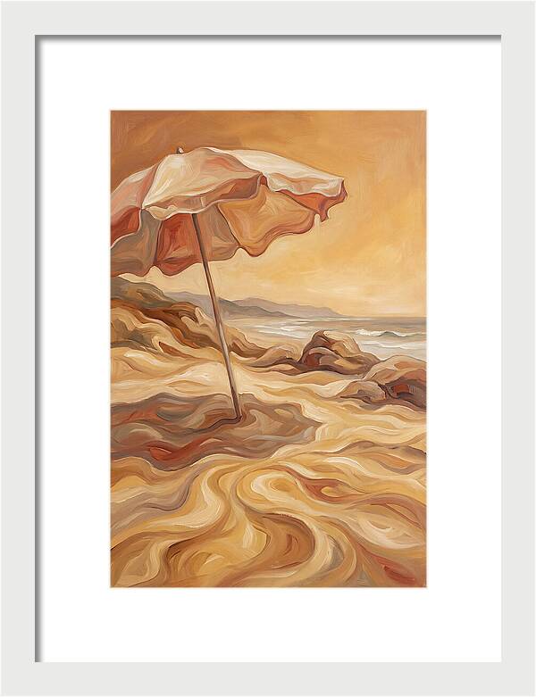 Summer Beach Umbrella Serenity
