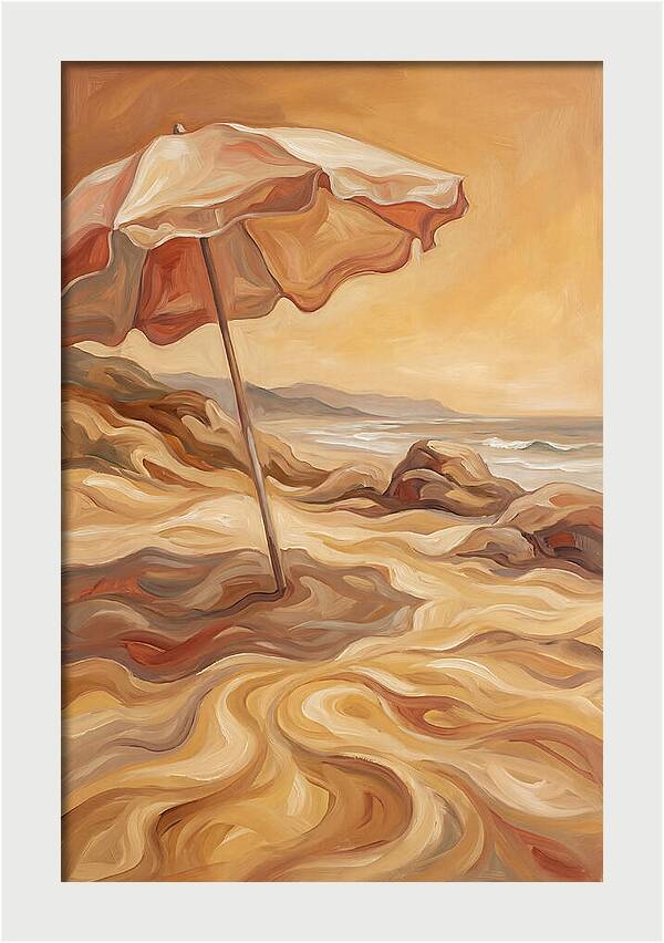 Summer Beach Umbrella Serenity
