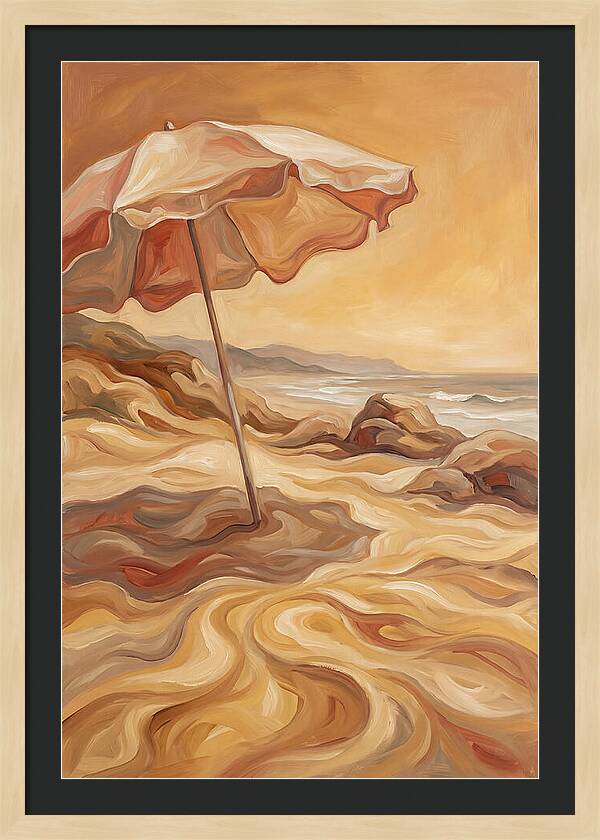 Summer Beach Umbrella Serenity