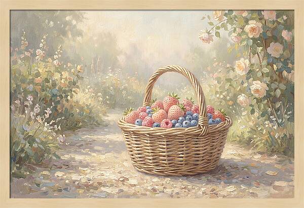 Summer Berry Picking Basket