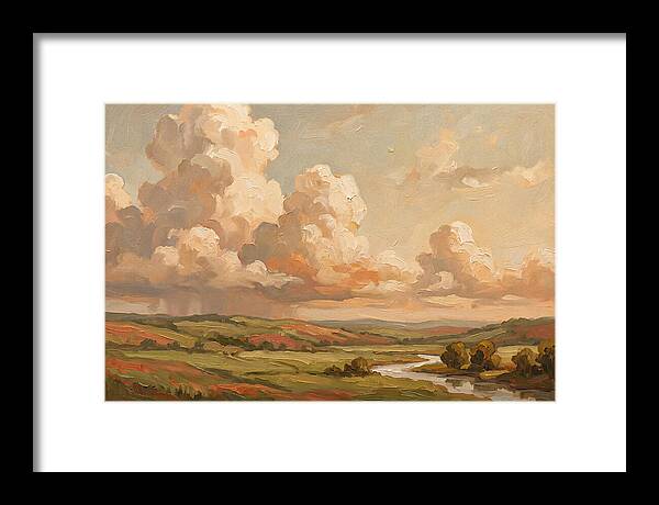 Summer Clouds Over Green Hills