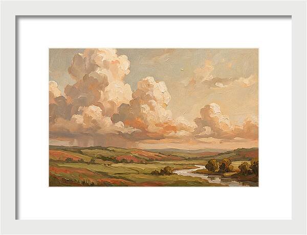 Summer Clouds Over Green Hills