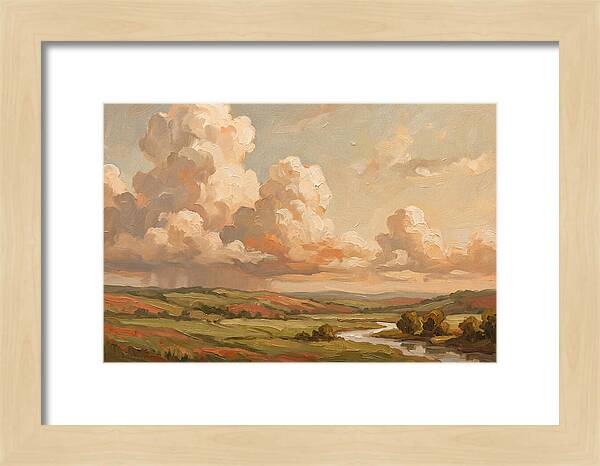 Summer Clouds Over Green Hills