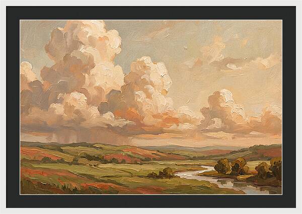 Summer Clouds Over Green Hills
