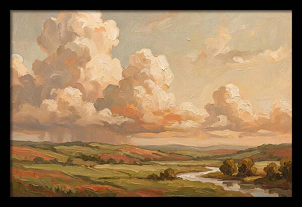 Summer Clouds Over Green Hills