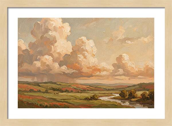 Summer Clouds Over Green Hills