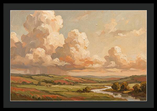 Summer Clouds Over Green Hills