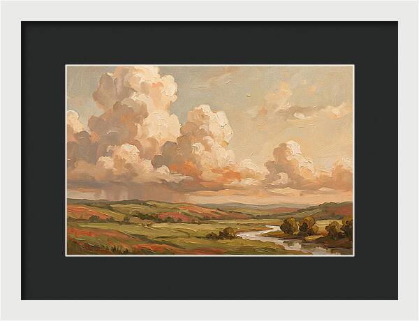 Summer Clouds Over Green Hills
