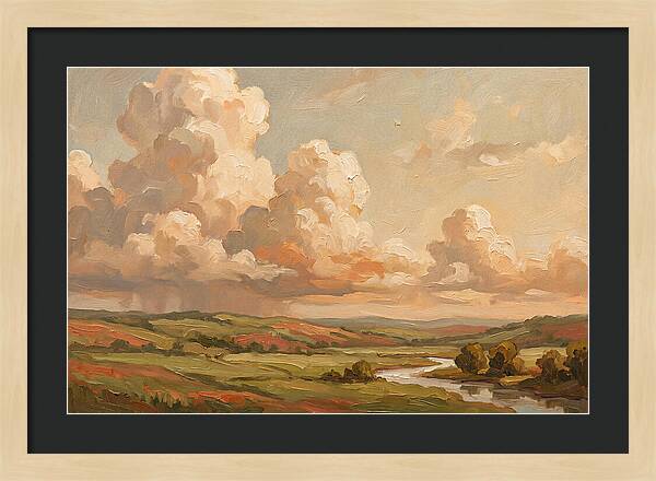 Summer Clouds Over Green Hills