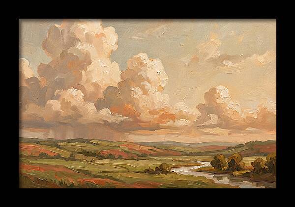 Summer Clouds Over Green Hills