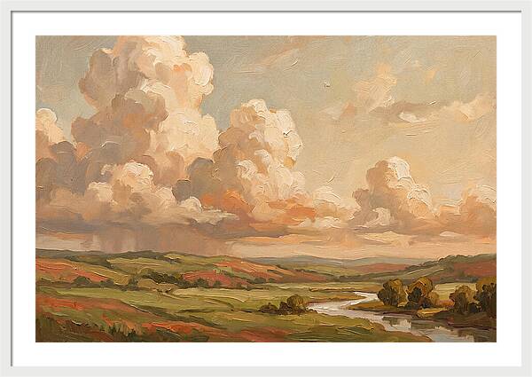 Summer Clouds Over Green Hills