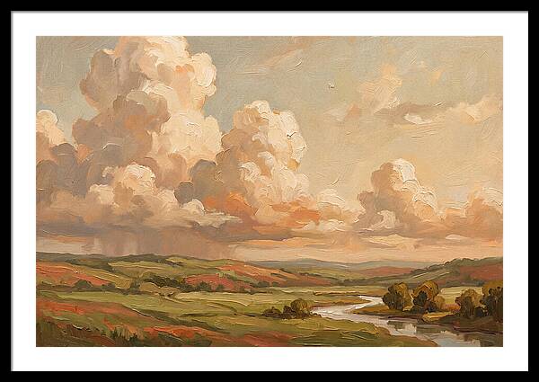 Summer Clouds Over Green Hills