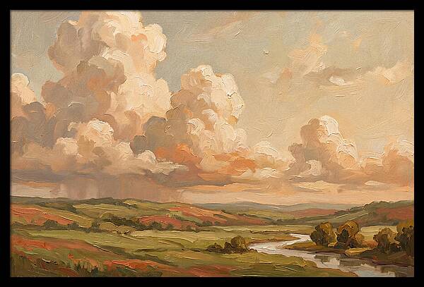 Summer Clouds Over Green Hills