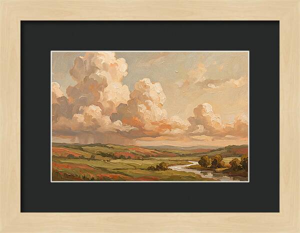 Summer Clouds Over Green Hills