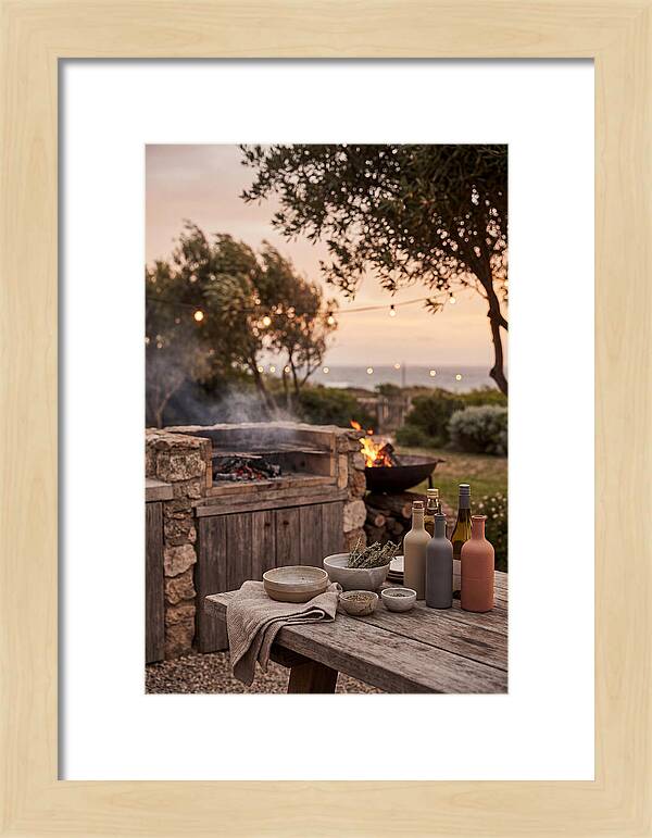 Summer Evening Barbecue Setup