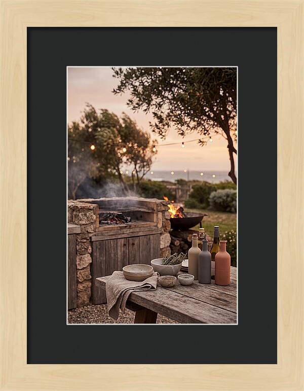 Summer Evening Barbecue Setup