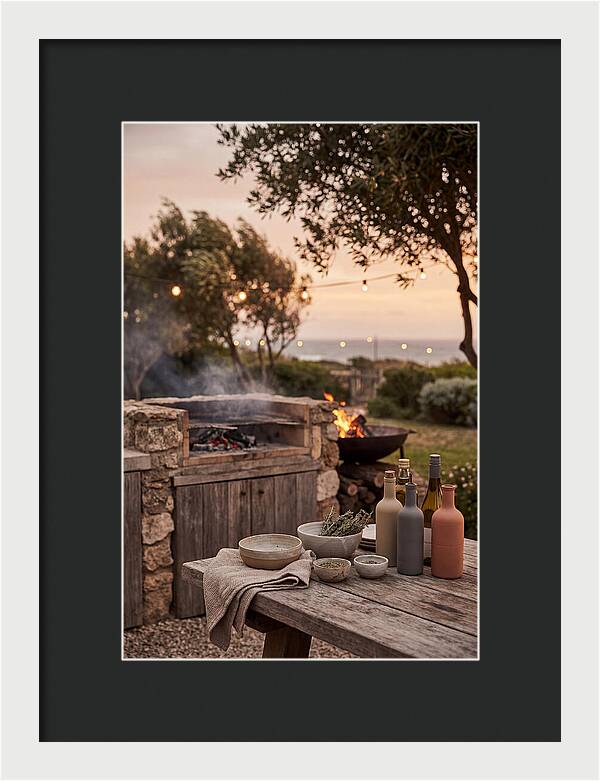 Summer Evening Barbecue Setup