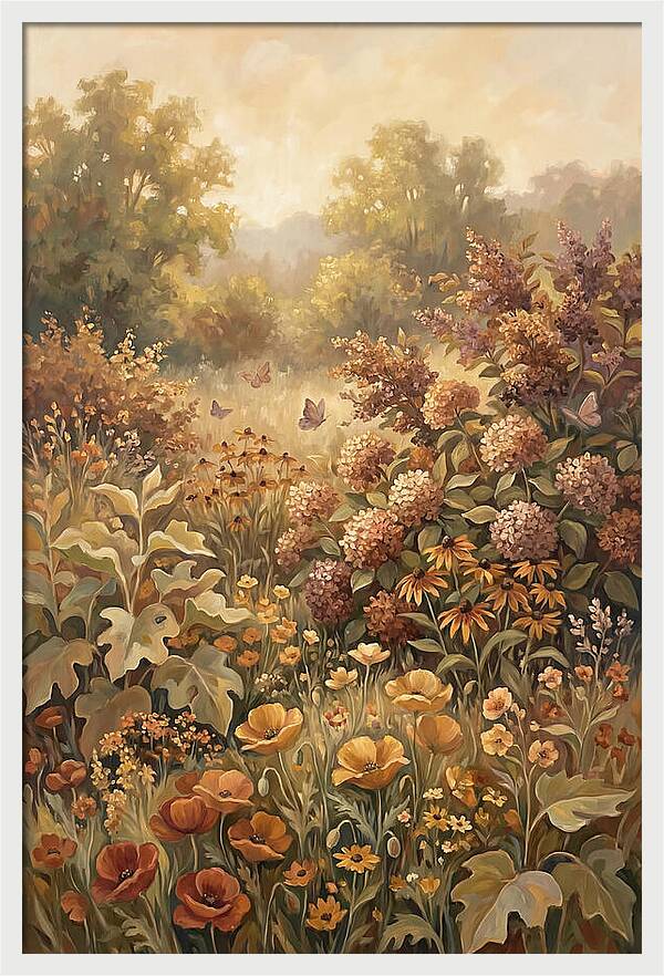 Summer Garden In Peak Bloom