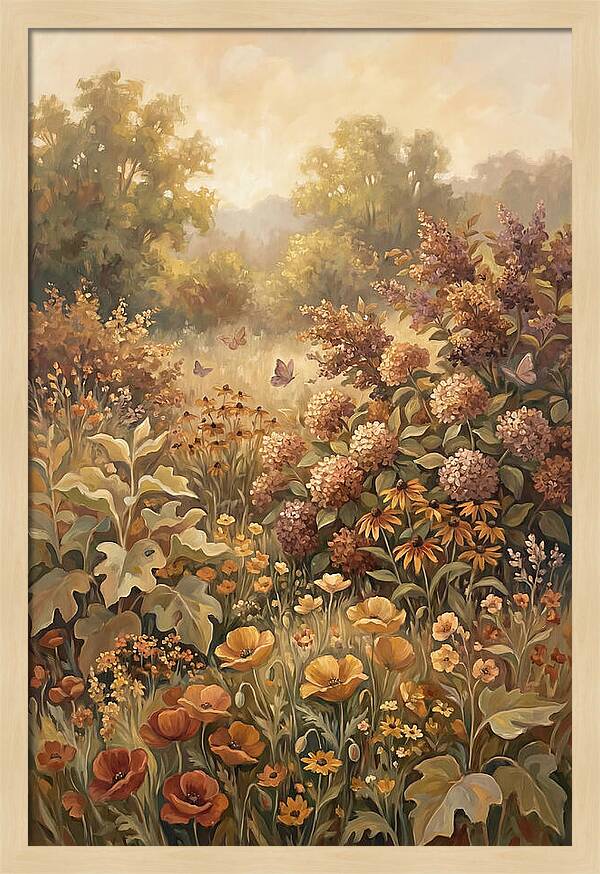 Summer Garden In Peak Bloom