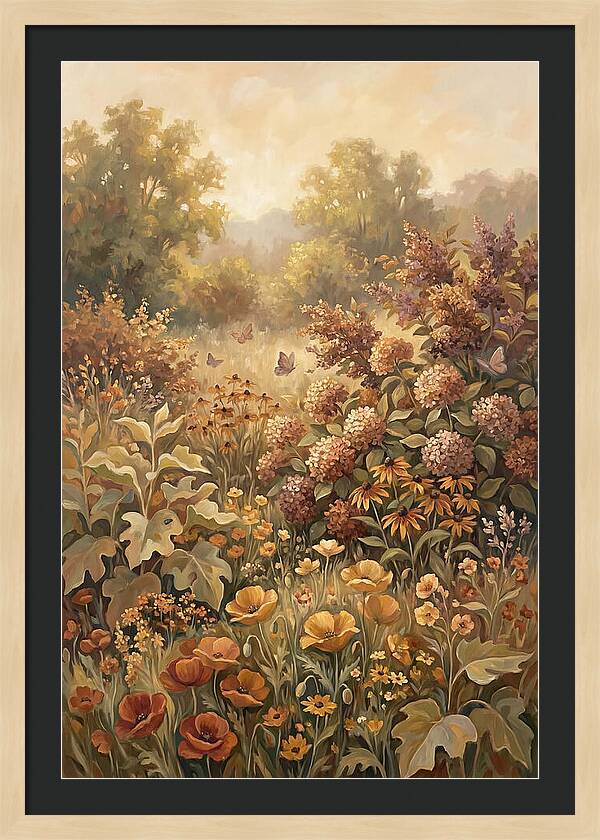 Summer Garden In Peak Bloom