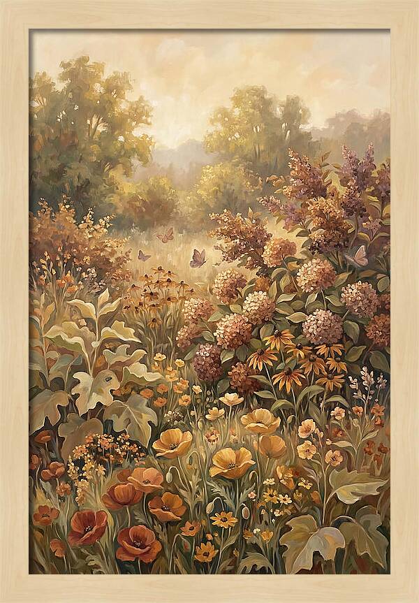 Summer Garden In Peak Bloom