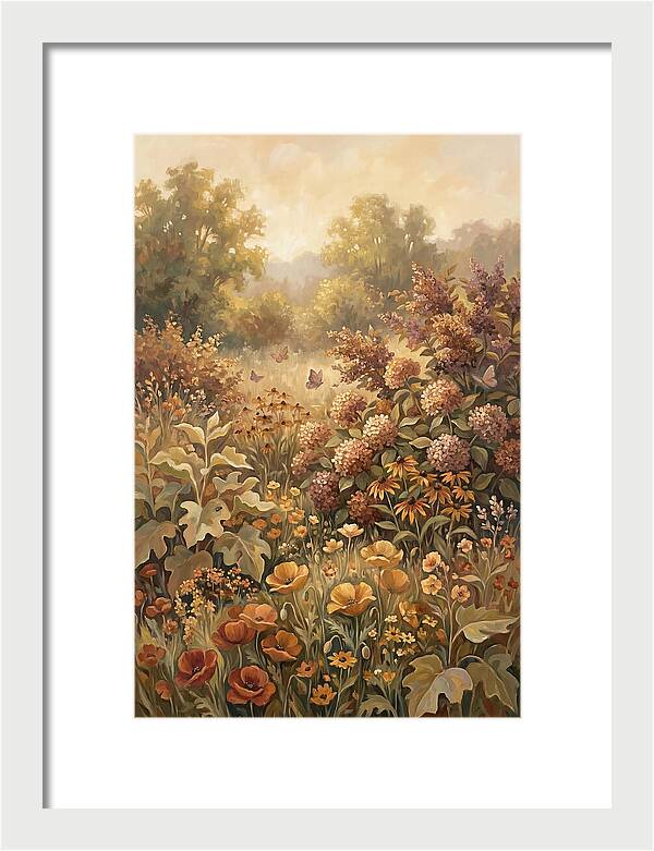 Summer Garden In Peak Bloom