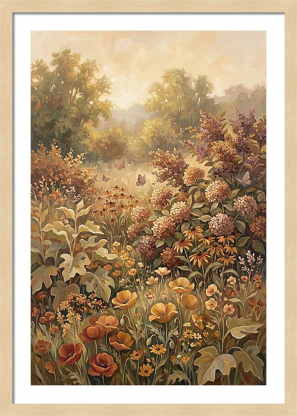 Summer Garden In Peak Bloom