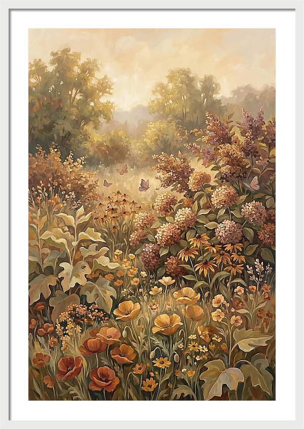 Summer Garden In Peak Bloom