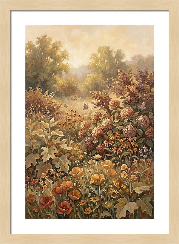 Summer Garden In Peak Bloom