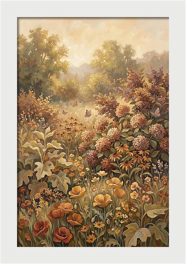 Summer Garden In Peak Bloom