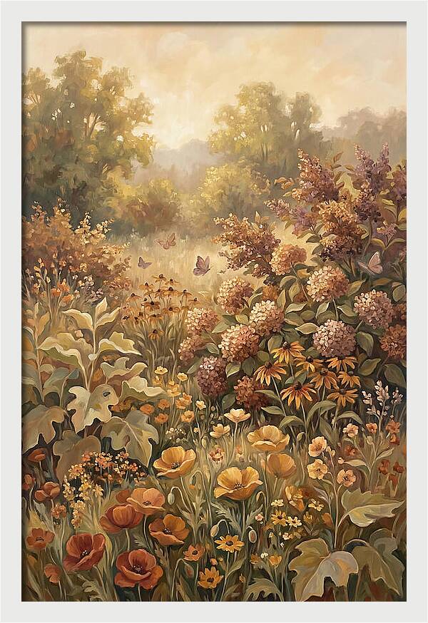 Summer Garden In Peak Bloom