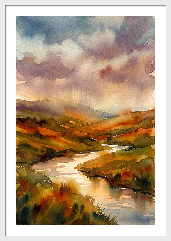 Summer Heat Over Rolling Hills
