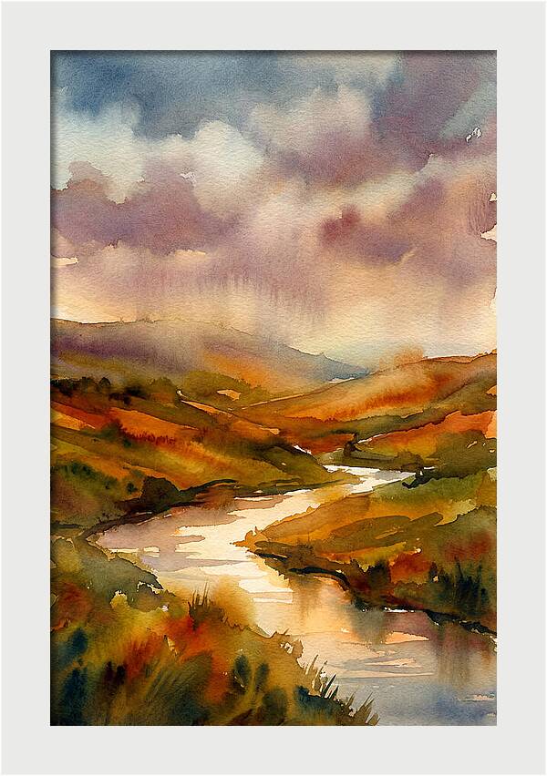 Summer Heat Over Rolling Hills