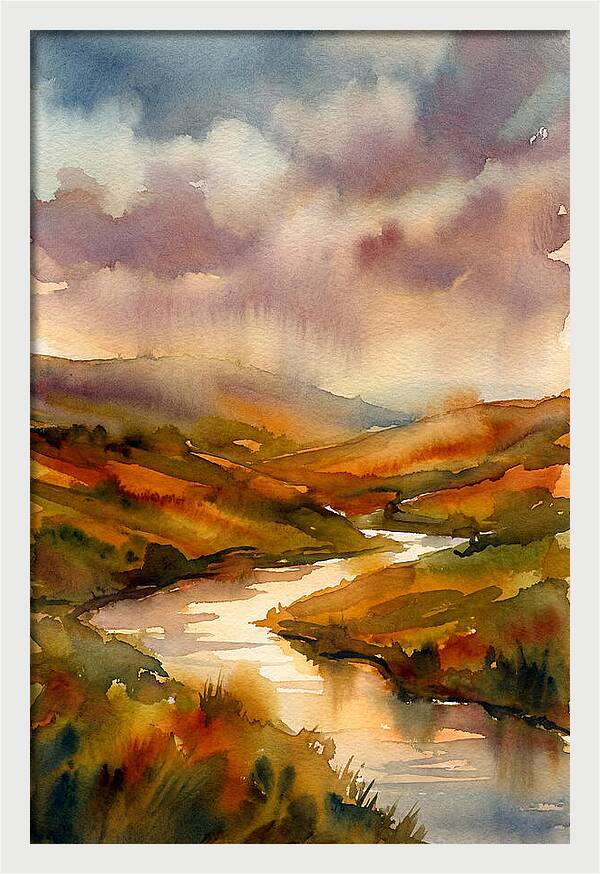 Summer Heat Over Rolling Hills