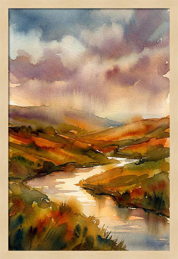 Summer Heat Over Rolling Hills